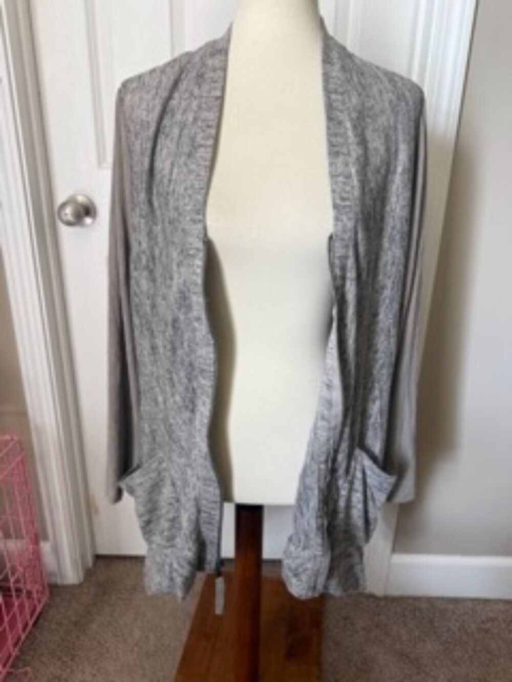 LOGO by Lori Goldstein Zip Up Women's Cardigan - XL